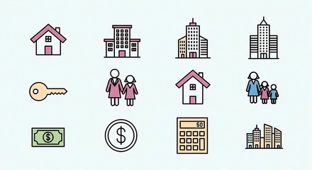 Real Estate Icons Set