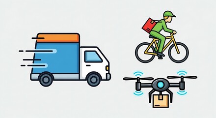 Delivery Logistics Icon Set