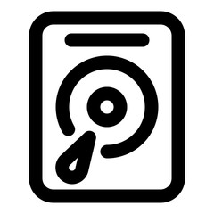 electronic device outline icon set