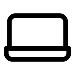 electronic device outline icon set