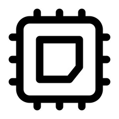 electronic device outline icon set