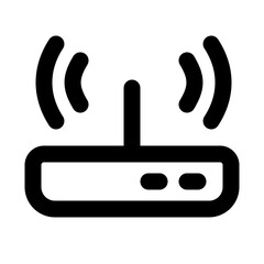 electronic device outline icon set