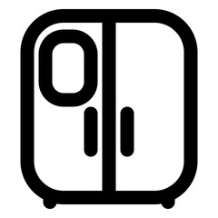 electronic device outline icon set