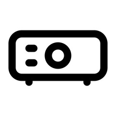 electronic device outline icon set