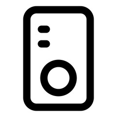 electronic device outline icon set