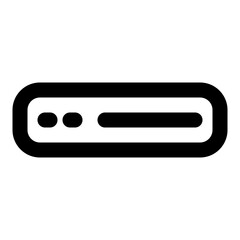 electronic device outline icon set