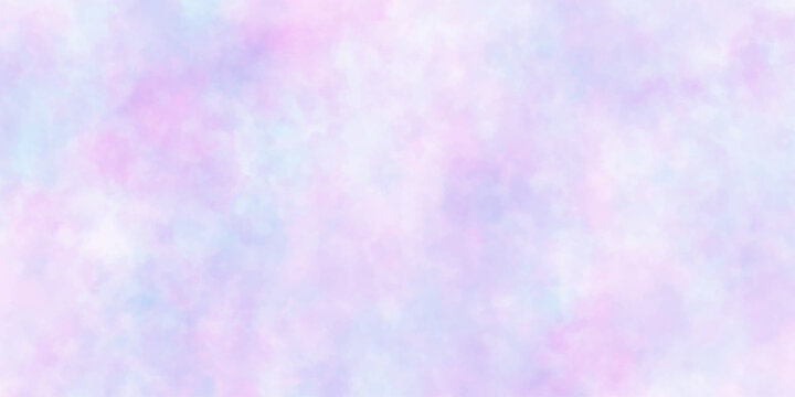 Colorful paper textured ink effect grungy wet pastel illustration for design. colorful abstract watercolor background. Smooth vibrant light pink, purple shades and blue watercolor paper textured.

