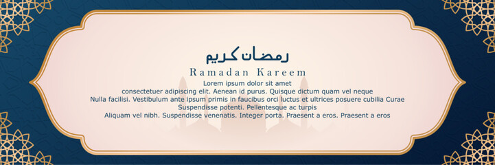 banner design with a Ramadan theme