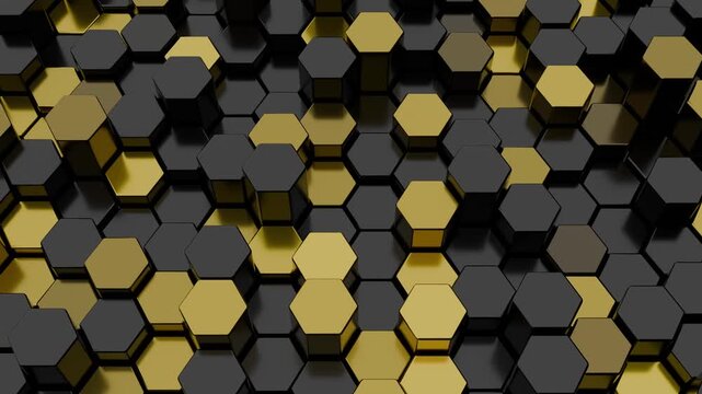 seamless hexagon geometric pattern