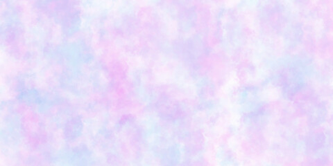 Colorful paper textured ink effect grungy wet pastel illustration for design. colorful abstract watercolor background. Smooth vibrant light pink, purple shades and blue watercolor paper textured.
