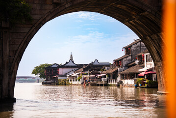 Zhujiajiao, traditional water town near Shanghai, China