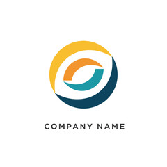 Obraz premium Company Logo Design with Circle Elements.