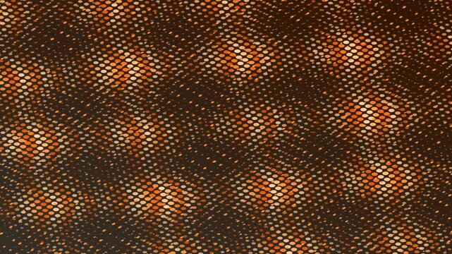 Creating Ambient Visuals with Dots Texture in Warm Tones