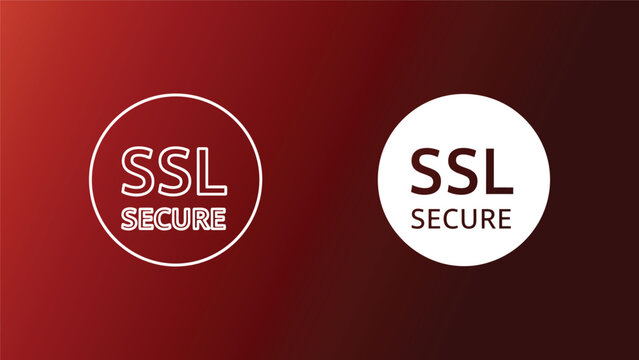 Ssl secure website icons on gradient background for secure online transactions and data protection