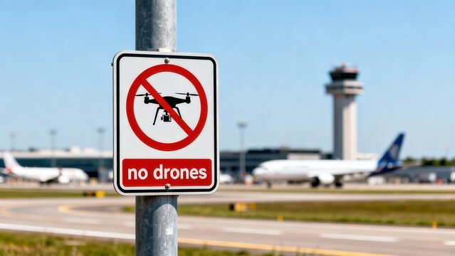 No Drones Allowed Near Airport: Safety and Regulations in Aviation Area