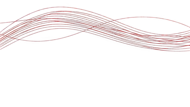 Wavy brown and red lines isolated on transparent background - Powered by Adobe