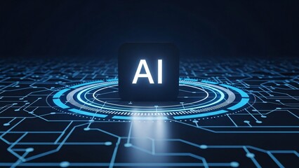 Fototapeta premium Artificial intelligence technology concept