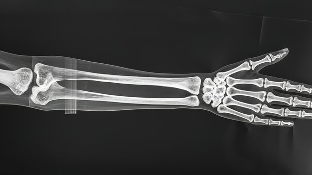 X-ray forearm fracture shaft of radius and ulnar bone 