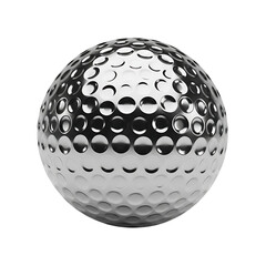 Polished metal sphere with dimples