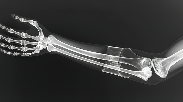 X-ray forearm fracture shaft of radius and ulnar bone 