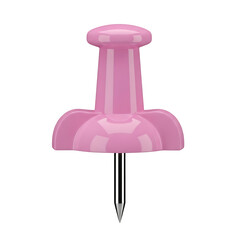 Single pink pushpin