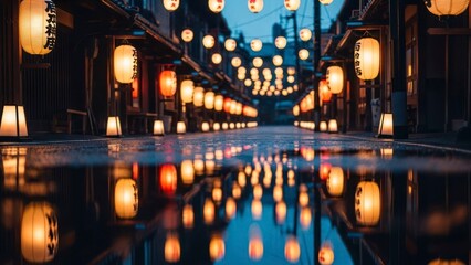 Obraz premium Lanterns night