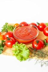 トマトペーストとフレッシュ野菜