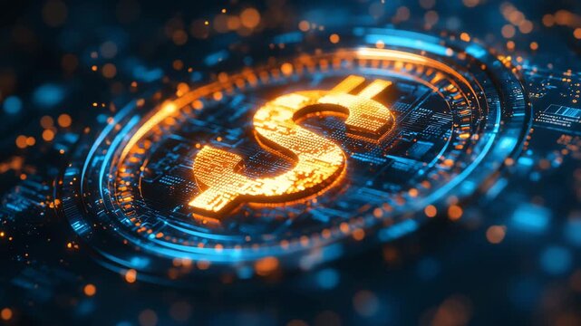 digital currency, dollar, bitcoin, crypto, world currency