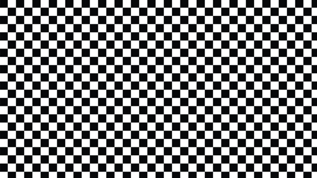 black and white chessboard pattern