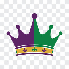 Mardi Gras Crown Silhouette Royal New Orleans Symbol