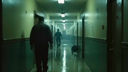 Single person medical scene footage