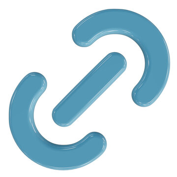 Chain link connection hyperlink symbol