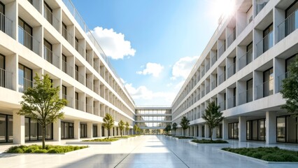 Outdoor scene images of modern architecture