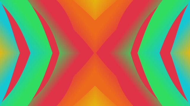 Colorful abstract symmetrical wave motion background