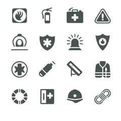 Personal Safety and Emergency Protection Icons