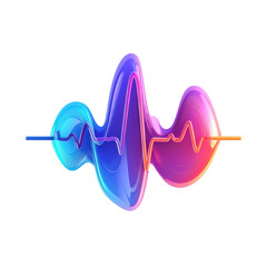 Colorful Sound Waveform with Vibrant Colors.