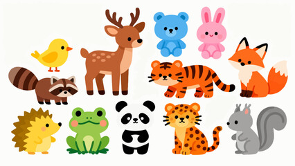 Fototapeta premium Cartoon animal collection