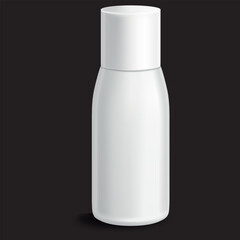 White Perfume Bottle Vector Design