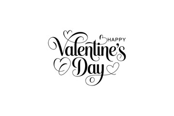 Obraz premium Happy Valentine’s Day Calligraphy