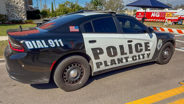 Plant City Florida, Hillsborough County Police car 