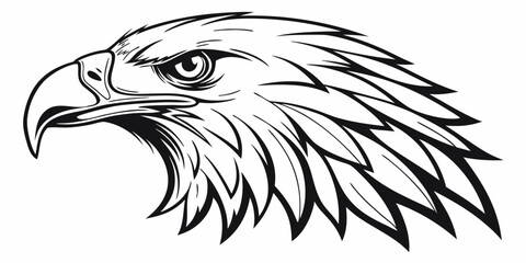 Obraz premium Profile of a majestic eagle