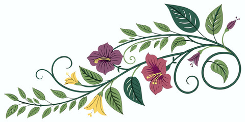 Elegant floral vine design © Alone