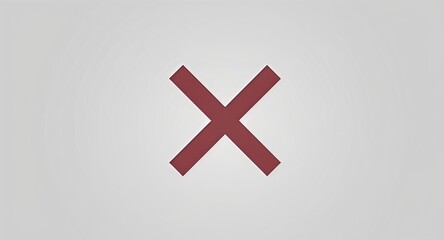 Obraz premium red cross mark