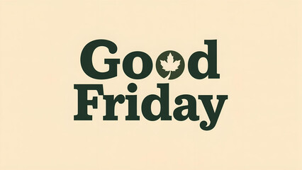 Good Friday Christian Religious Typography Design