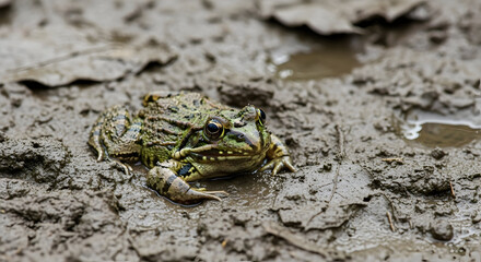 Obraz premium Nature's Wetland Resident