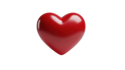 Obraz premium A single red heart
