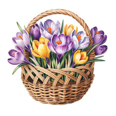 watercolor crocuses