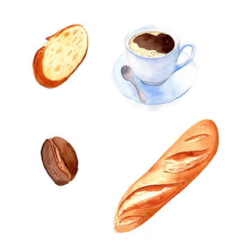 coffee cup and coffee beans