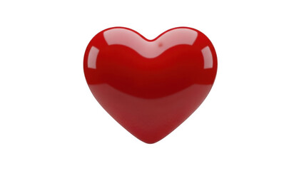 Fototapeta premium A glossy red heart