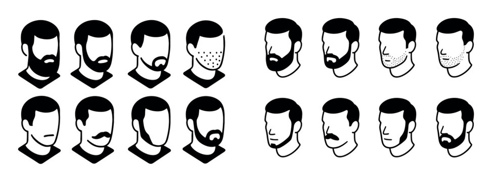 Isometric Beard Icons